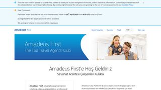 
                            4. Login - Amadeus First'e Hoş Geldiniz