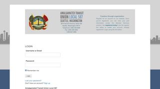 
                            10. LOGIN – AMALGAMATED TRANSIT UNION LOCAL 587