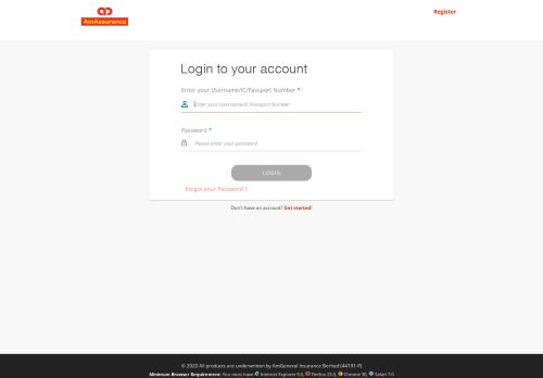
                            3. Login - AmAssurance Online - A complete one-stop ...