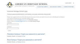 
                            10. Login - American Heritage School