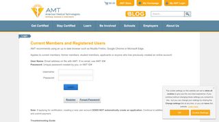 
                            1. Login - American Medical Technologists