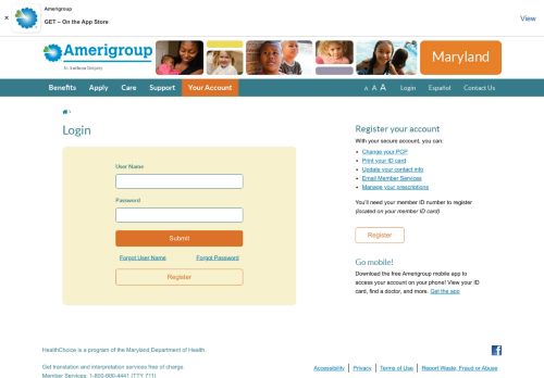 
                            11. Login | Amerigroup Maryland - Medicaid