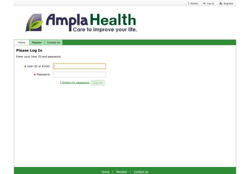 
                            9. Login - Ampla Health!