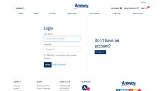 
                            4. Login - Amway Australia