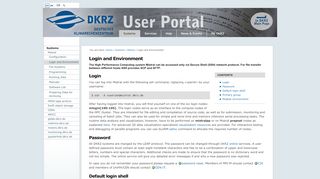 
                            12. Login and Environment — User Portal - DKRZ