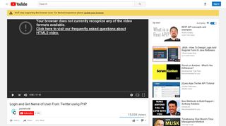 
                            5. Login and Get Name of User From Twitter using PHP - YouTube