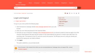 
                            6. Login and logout - EPiServer Webhelp