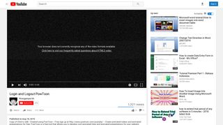
                            12. Login and Logout PowToon - YouTube