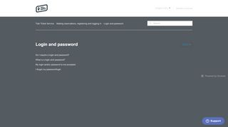 
                            6. Login and password – Tele Ticket Service