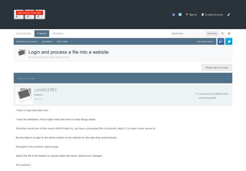 
                            4. Login and process a file into a website - Ask for Help ...