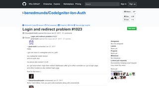 
                            4. Login and redirect problem · Issue #1023 · benedmunds/CodeIgniter ...