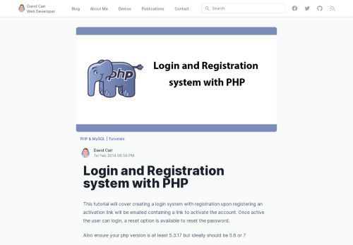 
                            10. Login and Registration system with PHP - David Carr | Web ...