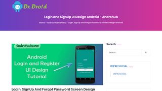 
                            1. Login and SignUp UI Design Android - AndrohubAndrohub