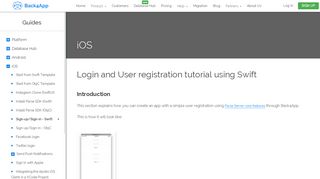 
                            3. Login and User registration tutorial using Swift | Back4App