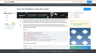 
                            7. login and validation in php with mysqli - Stack Overflow