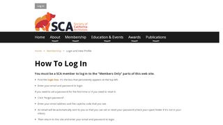 
                            10. Login and View Profile - Society of California Archivists
