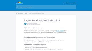 
                            3. Login / Anmeldung funktioniert nicht | Fahrschulcard Help Center