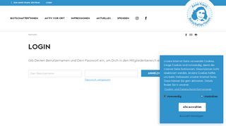
                            8. Login | ANNE FRANK BOTSCHAFTER