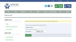 
                            4. Login - Ansac Credit Union