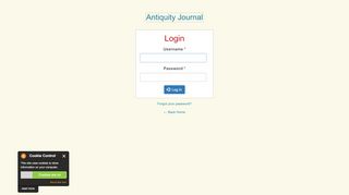 
                            12. Login | Antiquity Journal