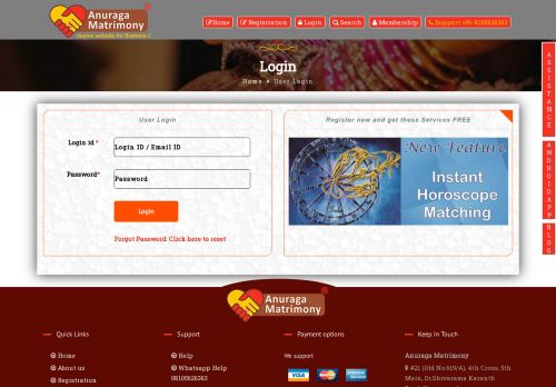 
                            10. Login - Anuragamatrimony.com - Exclusive Matimonial Website for ...