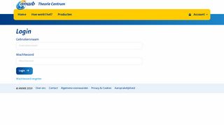 
                            3. Login - ANWB Theorie Centrum