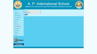 
                            6. Login - AP International School