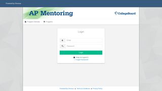 
                            4. Login - AP Mentoring - Chronus