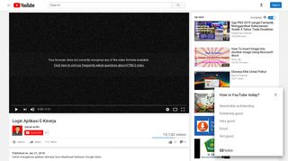 
                            8. Login Aplikasi E-Kinerja - YouTube