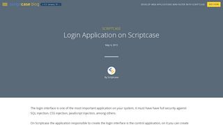 
                            4. Login Application on Scriptcase | Scriptcase Blog - Development, Web ...