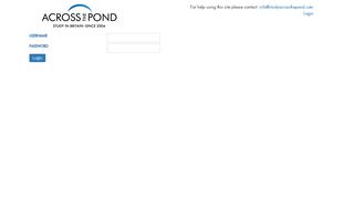 
                            5. Login | Application Portal - Across The Pond