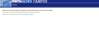 
                            1. Login - Application - RWTH Aachen University