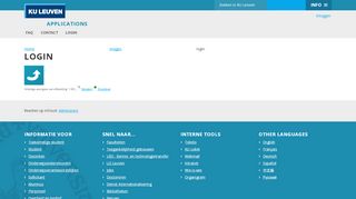 
                            4. login – Applications - KU Leuven