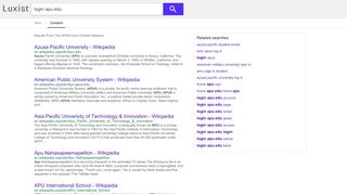 
                            10. login apu.edu - Luxist - Content Results
