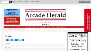 
                            11. Login | Arcade Herald