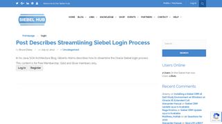 
                            11. login Archives - The Siebel Hub