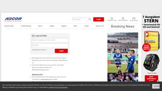 
                            8. Login - Arcor.de