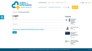 
                            10. Login Área do Enfermeiro - Ordem dos Enfermeiros