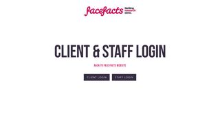 
                            7. Login Area — Face Facts