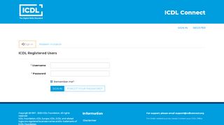 
                            5. Login Area - ICDL - International Computer Driving Licence