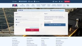 
                            1. Login Area | RYA - Royal Yachting Association