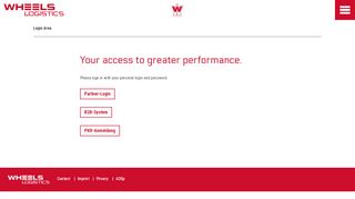 
                            12. Login Area – WHEELS Logistics