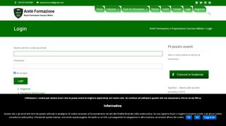 
                            3. Login – Aretè Formazione e Preparazione Concorsi Militari