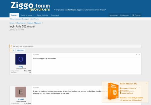 
                            10. login Arris 702 modem | Ziggo Gebruikersforum