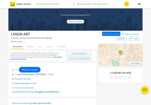 
                            6. LOGIN ART Metz - Maintenance et services informatique (adresse)