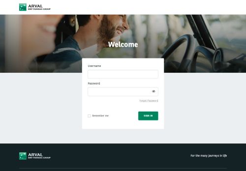 
                            2. Login - Arval