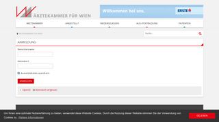 
                            11. Login - Ärztekammer für Wien