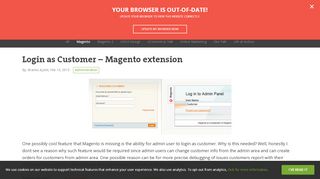 
                            10. Login as Customer - Magento extension • Inchoo