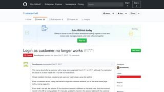 
                            11. Login as customer no longer works · Issue #1771 · cubecart/v6 · GitHub