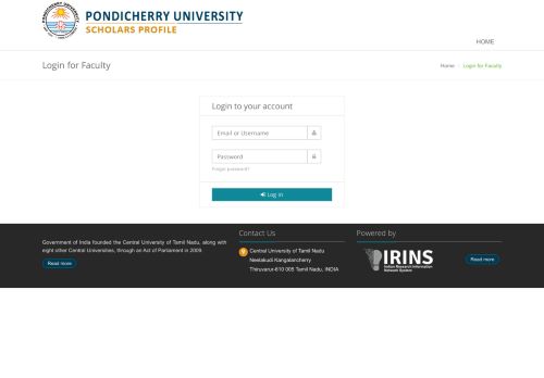 
                            6. Login as Faculty